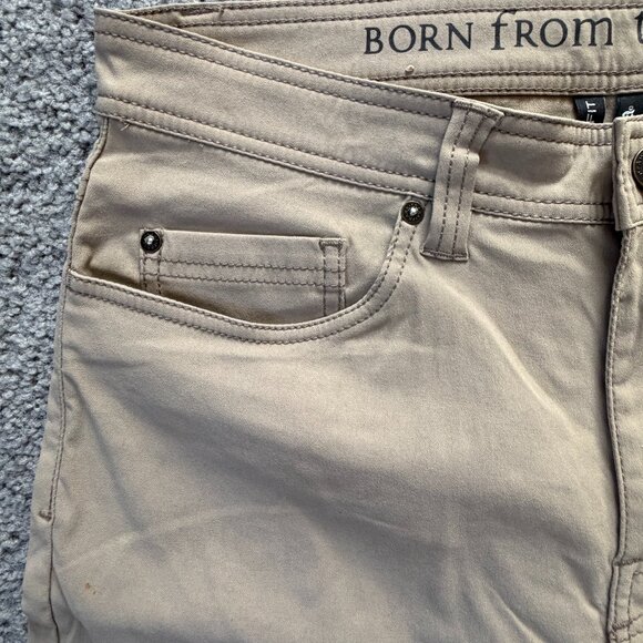 Prana Pants Mens 32Wx32L Brown Slim Fit Hiking Outdoor Adventure - Excel. Cond. - Picture 4 of 13